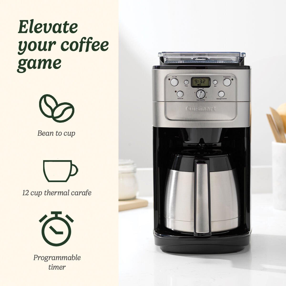 Programmable coffee maker with grinder best sale